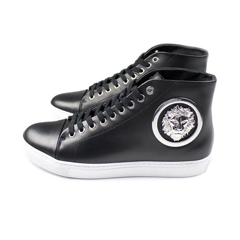 Versace Versus Lion Head High Top Sneaker White